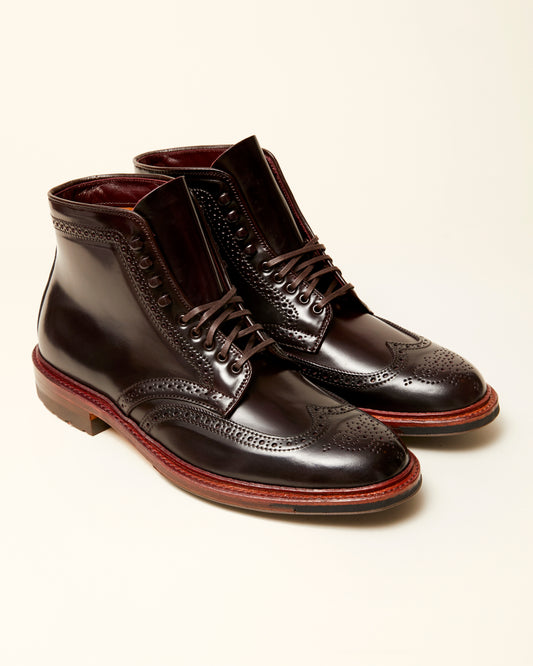 “Newcastle” Color 8 Shell Cordovan Barrie Last Wingtip Boot