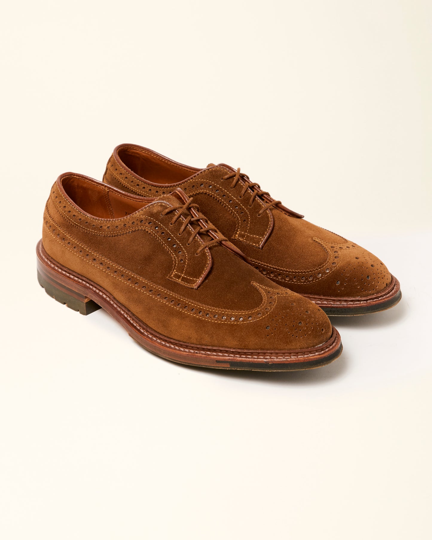 "Pike" Snuff Suede Longwing Blucher