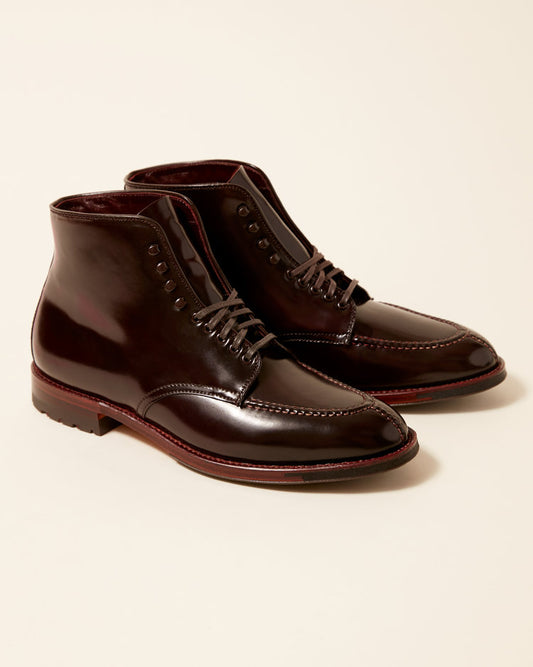 "Union Street" Norwegian Front Boot in Color 8 Shell Cordovan, Aberdeen Last