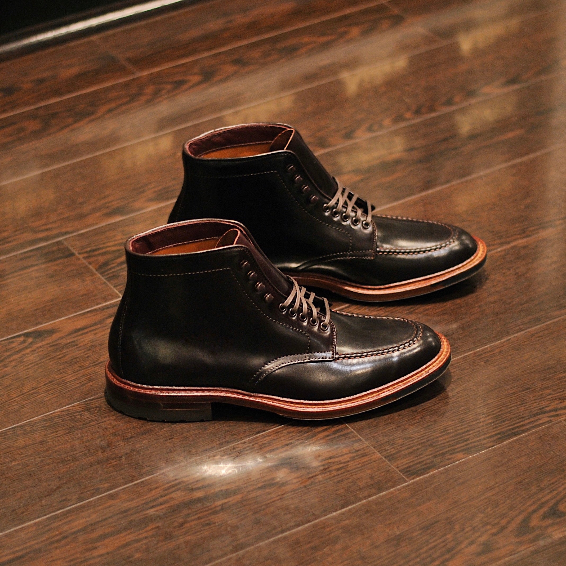 "Sodo" Handsewn U-Tip Boot in Color 8 Shell Cordovan, Barrie Last