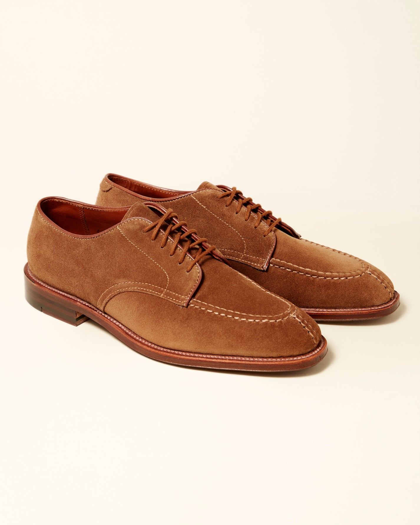 "Elliott Bay" 6Eyelet Handsewn Norwegian Front Blucher in Snuff Suede