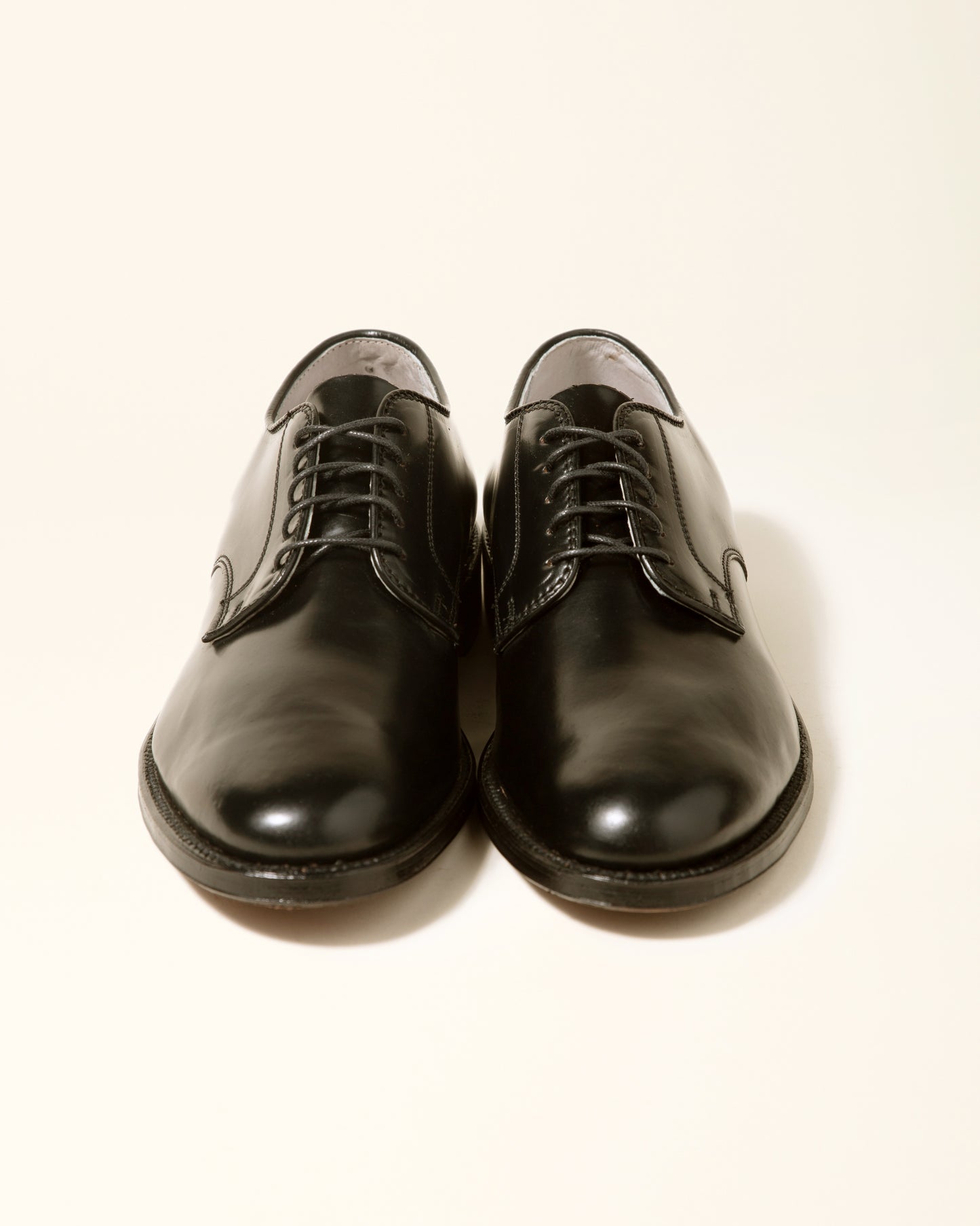 "Victory Heights" Unlined Plain Toe Dover - Black Shell Cordovan