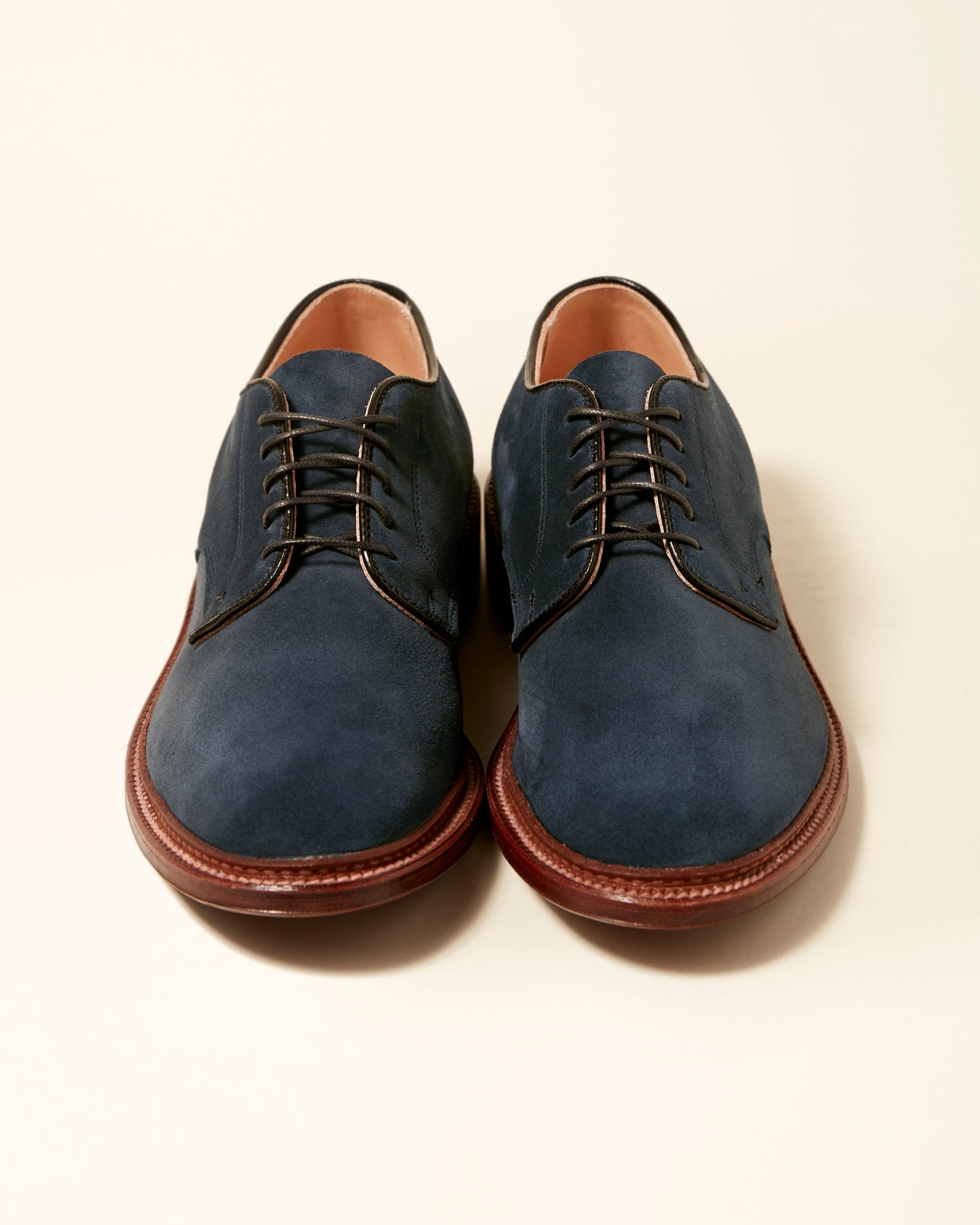 29331F Unlined Blucher in Navy Suede, Barrie Last