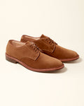 29336F Unlined Plain Toe Derby in Snuff Suede, Barrie Last