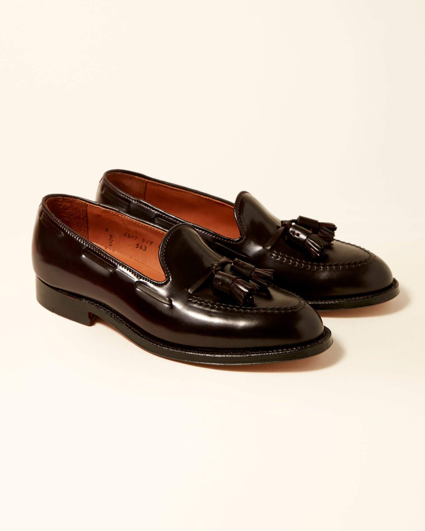 664 Tassel Moccasin Loafer in Black Shell Cordovan, Aberdeen Last