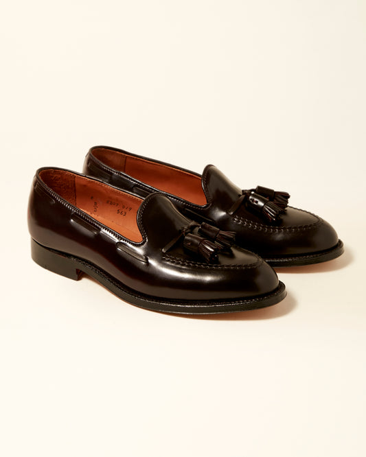 664 Tassel Moccasin Loafer in Black Shell Cordovan, Aberdeen Last