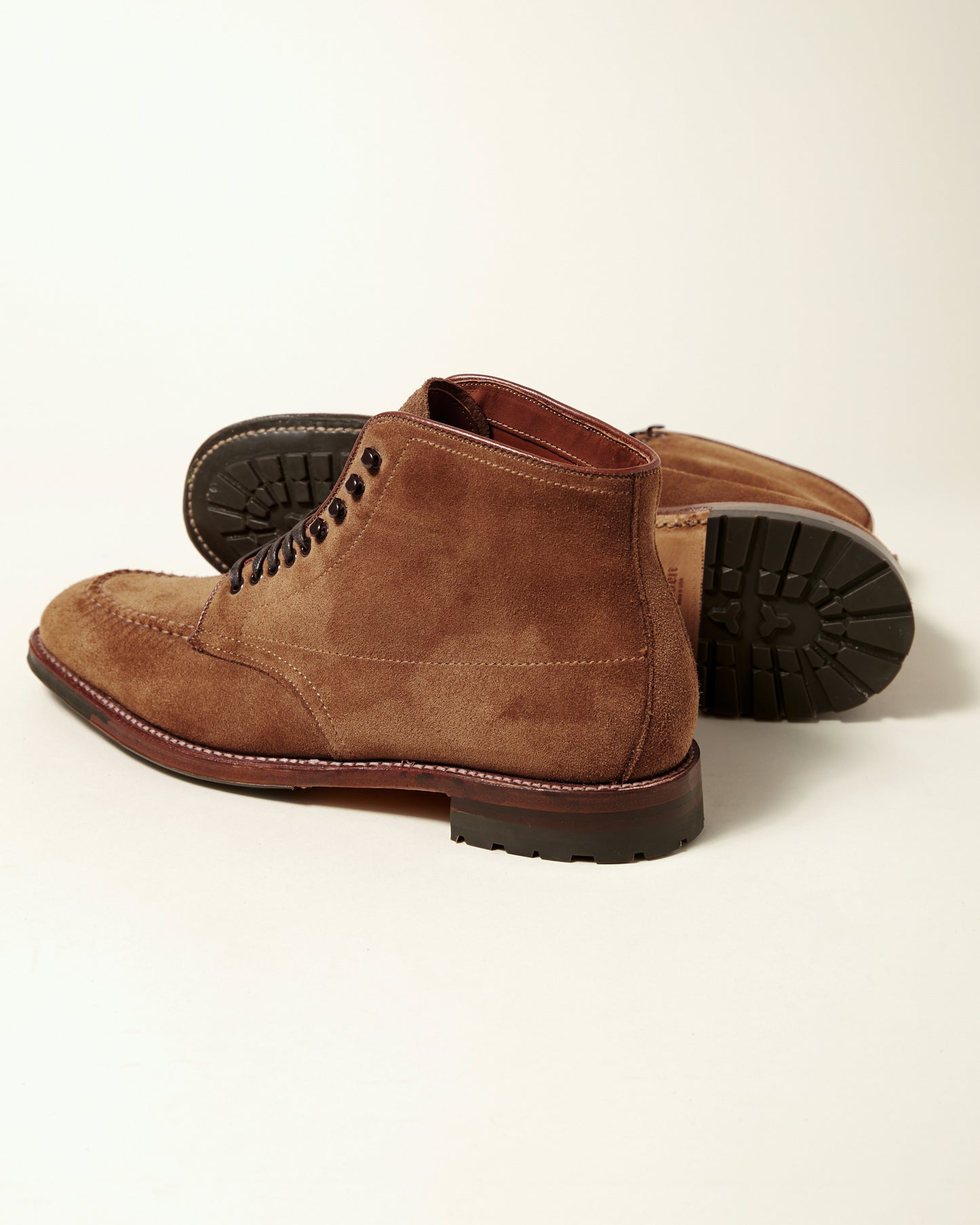 "Denny" Snuff Suede Plaza Last Handsewn Indy Boot
