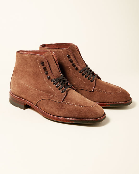 "Denny" Snuff Suede Plaza Last Handsewn Indy Boot